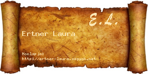 Ertner Laura névjegykártya